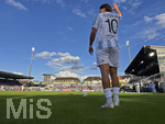 22.08.2026, Fussball DFB-Pokal 2026/27, 1.Runde, TSV 1860 München - Holstein Kiel, im Stadion an der Grünwalderstrasse in München, Tunay Deniz (TSV 1860 München) beim Eckball.