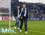 22.08.2026, Fussball DFB-Pokal 2026/27, 1.Runde, TSV 1860 München - Holstein Kiel, im Stadion an der Grünwalderstrasse in München, v.li: Verwaltungsrat Sebastian Seeböck (TSV 1860 München), Präsident Gernot Mang (TSV 1860 München), 
