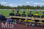 23.08.2026, Fussball Bezirksliga Schwaben Süd 2026/27, 6.Spieltag, FC Bad Wörishofen - FC Thalhofen, im Stadion Bad Wörishofen. Ersatzbank Thalhofen