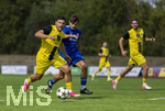 23.08.2026, Fussball Bezirksliga Schwaben Süd 2026/27, 6.Spieltag, FC Bad Wörishofen - FC Thalhofen, im Stadion Bad Wörishofen. Kevin Volland (li, Thalhofen) im Zweikampf