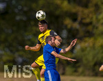 23.08.2026, Fussball Bezirksliga Schwaben Süd 2026/27, 6.Spieltag, FC Bad Wörishofen - FC Thalhofen, im Stadion Bad Wörishofen. Niklas Zeiler (Thalhofen) Kopfball.