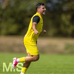23.08.2026, Fussball Bezirksliga Schwaben Süd 2026/27, 6.Spieltag, FC Bad Wörishofen - FC Thalhofen, im Stadion Bad Wörishofen. Torjubel Kevin Volland (Thalhofen), 