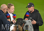 28.08.2026, Fussball Bundesliga 2026/2027, 1.Spieltag, FC Bayern München - VfB Stuttgart, in der Allianz-Arena München,   Trainer Sebastian Hoeneß (Stuttgart) beim Interview


