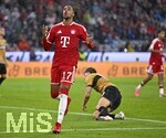 28.08.2026, Fussball Bundesliga 2026/2027, 1.Spieltag, FC Bayern München - VfB Stuttgart, in der Allianz-Arena München, Michael Olise (FC Bayern München) ärgert sich


