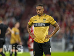 28.08.2026, Fussball Bundesliga 2026/2027, 1.Spieltag, FC Bayern München - VfB Stuttgart, in der Allianz-Arena München, Jamie Leweling (Stuttgart) nachdenklich 