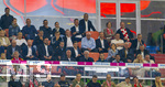 28.08.2026, Fussball Bundesliga 2026/2027, 1.Spieltag, FC Bayern München - VfB Stuttgart, in der Allianz-Arena München, Ehrentribüne, mit Ehren-Präsident Uli Hoeneß (FC Bayern München, Hoeness), Sportvorstand Max Eberl (Bayern München), Vorstandsvorsitzender Jan-Christian Dreesen (FC Bayern München), Präsident Herbert Hainer (FC Bayern), BJÖRN GULDEN (VORSTANDSVORSITZENDER ADIDAS)