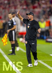 28.08.2026, Fussball Bundesliga 2026/2027, 1.Spieltag, FC Bayern München - VfB Stuttgart, in der Allianz-Arena München, Trainer Sebastian Hoeneß (Stuttgart) in Rage 