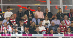 28.08.2026, Fussball Bundesliga 2026/2027, 1.Spieltag, FC Bayern München - VfB Stuttgart, in der Allianz-Arena München, Ehrentribüne, mit Heidi Beckenbauer, Franz Bulle Roth,  Dietmar Allgaier (Stuttgart), Alexander Wehrle (Stuttgart), DFB Präsident Bernd Neuendorf (Deutschland), Bundestrainer Jürgen Klopp (Deutschland), Co-Trainer Peter Krawietz (Nationalmannschaft Deutschland), DFB-Berater Marc Kosicke (Deutschland, Nationalmannschaft)