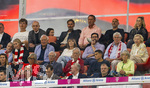 28.08.2026, Fussball Bundesliga 2026/2027, 1.Spieltag, FC Bayern München - VfB Stuttgart, in der Allianz-Arena München, Ehrentribüne, mit Heidi Beckenbauer, Franz Bulle Roth,  Dietmar Allgaier (Stuttgart), Alexander Wehrle (Stuttgart), DFB Präsident Bernd Neuendorf (Deutschland), Bundestrainer Jürgen Klopp (Deutschland), Co-Trainer Peter Krawietz (Nationalmannschaft Deutschland), DFB-Berater Marc Kosicke (Deutschland, Nationalmannschaft) 