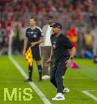 28.08.2026, Fussball Bundesliga 2026/2027, 1.Spieltag, FC Bayern München - VfB Stuttgart, in der Allianz-Arena München, Trainer Sebastian Hoeneß (Stuttgart) in Rage 