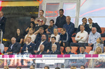 28.08.2026, Fussball Bundesliga 2026/2027, 1.Spieltag, FC Bayern München - VfB Stuttgart, in der Allianz-Arena München, Ehrentribüne, mit  Ehren-Präsident Uli Hoeneß (FC Bayern München, Hoeness),  BJÖRN GULDEN (VORSTANDSVORSITZENDER ADIDAS)