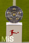 28.08.2026, Fussball Bundesliga 2026/2027, 1.Spieltag, FC Bayern München - VfB Stuttgart, in der Allianz-Arena München, Die Meisterschale steht auf der Stele ausgestellt vor dem Spiel, das Ziel der Träume nach 34 Spieltagen.