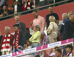 28.08.2026, Fussball Bundesliga 2026/2027, 1.Spieltag, FC Bayern München - VfB Stuttgart, in der Allianz-Arena München, v.li: DFB Präsident Bernd Neuendorf (Deutschland), Co-Trainer Peter Krawietz (Nationalmannschaft Deutschland), DFB-Berater Marc Kosicke (Deutschland, Nationalmannschaft)