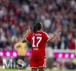 28.08.2026, Fussball Bundesliga 2026/2027, 1.Spieltag, FC Bayern München - VfB Stuttgart, in der Allianz-Arena München, Michael Olise (FC Bayern München) Torjubel 