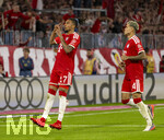 28.08.2026, Fussball Bundesliga 2026/2027, 1.Spieltag, FC Bayern München - VfB Stuttgart, in der Allianz-Arena München, Torjubel Michael Olise (FC Bayern München) re: Luis Diaz (FC Bayern München) 