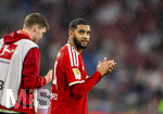 28.08.2026, Fussball Bundesliga 2026/2027, 1.Spieltag, FC Bayern München - VfB Stuttgart, in der Allianz-Arena München, Ismael Saibari (FC Bayern München) Schlussjubel.