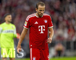 28.08.2026, Fussball Bundesliga 2026/2027, 1.Spieltag, FC Bayern München - VfB Stuttgart, in der Allianz-Arena München, Harry Kane (FC Bayern München) nachdenklich 