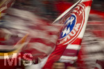 28.08.2026, Fussball Bundesliga 2026/2027, 1.Spieltag, FC Bayern München - VfB Stuttgart, in der Allianz-Arena München, Bayernflagge weht in der Südkurve