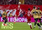 28.08.2026, Fussball Bundesliga 2026/2027, 1.Spieltag, FC Bayern München - VfB Stuttgart, in der Allianz-Arena München, Joshua Kimmich (FC Bayern München) Kopfball.