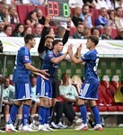 30.08.2026, Fussball Bundesliga 2026/2027, 1.Spieltag, FC Augsburg - FC Schalke 04, in der WWK-Arena Augsburg, Robin Gosens (FC Schalke 04) kommt für Vitalie Becker (FC Schalke 04) ins Spiel


