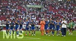 30.08.2026, Fussball Bundesliga 2026/2027, 1.Spieltag, FC Augsburg - FC Schalke 04, in der WWK-Arena Augsburg,  die Mannschaft ist nach dem Spiel enttäuscht, 

