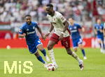30.08.2026, Fussball Bundesliga 2026/2027, 1.Spieltag, FC Augsburg - FC Schalke 04, in der WWK-Arena Augsburg, Iris Chrislain Aurel Matisma (FC Augsburg) am Ball 