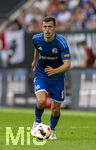 30.08.2026, Fussball Bundesliga 2026/2027, 1.Spieltag, FC Augsburg - FC Schalke 04, in der WWK-Arena Augsburg, Ron Schallenberg (FC Schalke 04) am Ball 