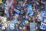 30.08.2026, Fussball Bundesliga 2026/2027, 1.Spieltag, FC Augsburg - FC Schalke 04, in der WWK-Arena Augsburg, Fankurve Schalke 