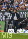 30.08.2026, Fussball Bundesliga 2026/2027, 1.Spieltag, FC Augsburg - FC Schalke 04, in der WWK-Arena Augsburg, Trainer Miron Muslic (FC Schalke 04) in Rage an der Seitenlinie. 