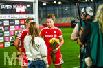 31.08.2026, München, Deutschland. Google Pixel Frauen-Bundesliga: FC Bayern München Frauen gegen 1. FSV Mainz 05 Frauen am FC Bayern Campus. Erstes Heimspiel des FC Bayern München in der Saison 2026/27. Lena Oberdorf (FC Bayern Frauen)