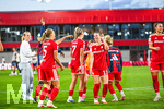 31.08.2026, München, Deutschland. Google Pixel Frauen-Bundesliga: FC Bayern München Frauen gegen 1. FSV Mainz 05 Frauen am FC Bayern Campus. Erstes Heimspiel des FC Bayern München in der Saison 2026/27. Giulia Gwinn (FC Bayern Frauen), Sarah Mattner (FC Bayern Frauen)