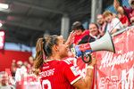 31.08.2026, München, Deutschland. Google Pixel Frauen-Bundesliga: FC Bayern München Frauen gegen 1. FSV Mainz 05 Frauen am FC Bayern Campus. Erstes Heimspiel des FC Bayern München in der Saison 2026/27. Lena Oberdorf (FC Bayern Frauen)