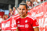 31.08.2026, München, Deutschland. Google Pixel Frauen-Bundesliga: FC Bayern München Frauen gegen 1. FSV Mainz 05 Frauen am FC Bayern Campus. Erstes Heimspiel des FC Bayern München in der Saison 2026/27. Lena Oberdorf (FC Bayern Frauen)