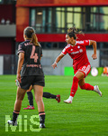 31.08.2026, München, Deutschland. Google Pixel Frauen-Bundesliga: FC Bayern München Frauen gegen 1. FSV Mainz 05 Frauen am FC Bayern Campus. Erstes Heimspiel des FC Bayern München in der Saison 2026/27. Lena Oberdorf (FC Bayern Frauen)