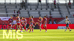 31.08.2026, München, Deutschland. Google Pixel Frauen-Bundesliga: FC Bayern München Frauen gegen 1. FSV Mainz 05 Frauen am FC Bayern Campus. Erstes Heimspiel des FC Bayern München in der Saison 2026/27. FC Bayern Frauen wärmen sich vor dem Spiel auf.