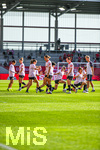 31.08.2026, München, Deutschland. Google Pixel Frauen-Bundesliga: FC Bayern München Frauen gegen 1. FSV Mainz 05 Frauen am FC Bayern Campus. Erstes Heimspiel des FC Bayern München in der Saison 2026/27. Mainz 05 Frauen wärmen sich vor dem Spiel auf.