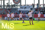 31.08.2026, München, Deutschland. Google Pixel Frauen-Bundesliga: FC Bayern München Frauen gegen 1. FSV Mainz 05 Frauen am FC Bayern Campus. Erstes Heimspiel des FC Bayern München in der Saison 2026/27. Mainz 05 Frauen wärmen sich vor dem Spiel auf.