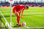 31.08.2026, München, Deutschland. Google Pixel Frauen-Bundesliga: FC Bayern München Frauen gegen 1. FSV Mainz 05 Frauen am FC Bayern Campus. Erstes Heimspiel des FC Bayern München in der Saison 2026/27. Klara Bühl (FC Bayern Frauen)