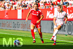 06.09.2026, München, Deutschland. Google Pixel Frauen-Bundesliga: FC Bayern München Frauen gegen SC Freiburg Frauen am FC Bayern Campus. Klara Bühl (FC Bayern Frauen), Lisa Karl (SC Freiburg Frauen)