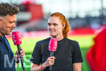 06.09.2026, München, Deutschland. Google Pixel Frauen-Bundesliga: FC Bayern München Frauen gegen SC Freiburg Frauen am FC Bayern Campus. Stine Ballisager (FC Bayern Frauen) im Interview