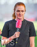 06.09.2026, München, Deutschland. Google Pixel Frauen-Bundesliga: FC Bayern München Frauen gegen SC Freiburg Frauen am FC Bayern Campus. Stine Ballisager (FC Bayern Frauen) im Interview