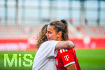 06.09.2026, München, Deutschland. Google Pixel Frauen-Bundesliga: FC Bayern München Frauen gegen SC Freiburg Frauen am FC Bayern Campus. Lena Oberdorf (FC Bayern Frauen) im Interview