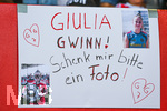 06.09.2026, München, Deutschland. Google Pixel Frauen-Bundesliga: FC Bayern München Frauen gegen SC Freiburg Frauen am FC Bayern Campus. Plakat für Giulia Gwinn (FC Bayern Frauen)