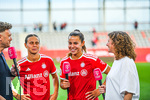 06.09.2026, München, Deutschland. Google Pixel Frauen-Bundesliga: FC Bayern München Frauen gegen SC Freiburg Frauen am FC Bayern Campus. Lena Oberdorf (FC Bayern Frauen) im Interview