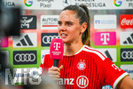 06.09.2026, München, Deutschland. Google Pixel Frauen-Bundesliga: FC Bayern München Frauen gegen SC Freiburg Frauen am FC Bayern Campus. Sarah Zadrazil (FC Bayern Frauen) im Interview