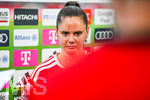 06.09.2026, München, Deutschland. Google Pixel Frauen-Bundesliga: FC Bayern München Frauen gegen SC Freiburg Frauen am FC Bayern Campus. Sarah Zadrazil (FC Bayern Frauen) im Interview