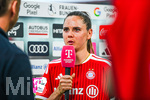06.09.2026, München, Deutschland. Google Pixel Frauen-Bundesliga: FC Bayern München Frauen gegen SC Freiburg Frauen am FC Bayern Campus. Sarah Zadrazil (FC Bayern Frauen) im Interview