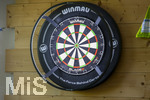 10.09.2026, Dart-Vereinsheim im Allgäu, Dartspielen ist ein Wurf- und Präzisionssport für Alt und Jung. Die Dartscheibe, mit Double- und Triple-Ring, Doppelbull, Bull, Bullseye. Die Steeldartscheibe besteht aus Sisalfasern, 