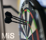 10.09.2026, Dart-Vereinsheim im Allgäu, Dartspielen ist ein Wurf- und Präzisionssport für Alt und Jung. Die Dartscheibe, mit Double- und Triple-Ring, Doppelbull, Bull, Bullseye. Die Steeldartscheibe besteht aus Sisalfasern, 