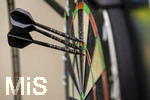 10.09.2026, Dart-Vereinsheim im Allgäu, Dartspielen ist ein Wurf- und Präzisionssport für Alt und Jung. Die Dartscheibe, mit Double- und Triple-Ring, Doppelbull, Bull, Bullseye. Die Steeldartscheibe besteht aus Sisalfasern, 